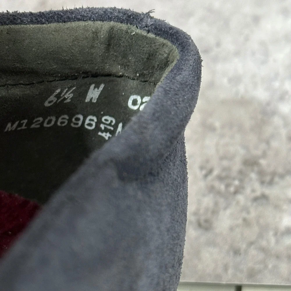 Munro Mandie Slip On Sneakers Womens 6.5 Navy Blue Suede Comfort Goring